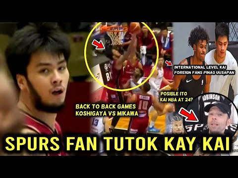 Back to back Games Koshigaya. KAI SOTTO International Level! Foreign Fans Tutok sa kanya NBA push...