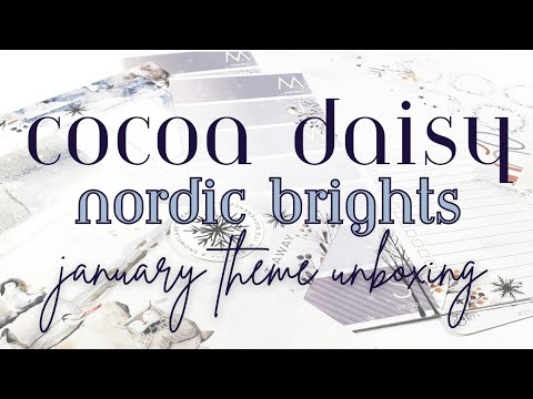 Cocoa Daisy Nordic Brights Unboxing + January 2025 Stickers & Planner Insert