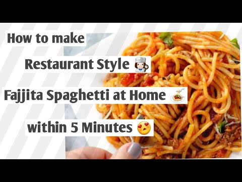 "Restaurant"Style Spaghetti at Home|Secret recipe especially for All of you|Ready  in 5 mint😊