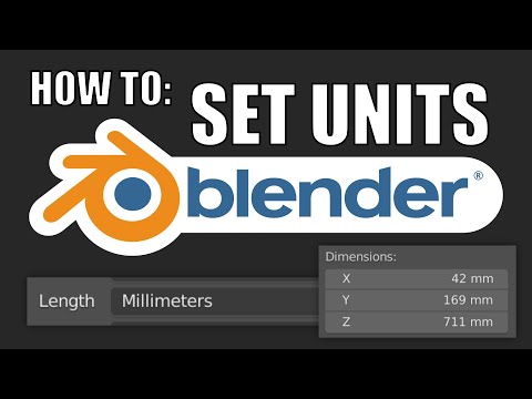 How to Set Units in Blender and Save Default Settings