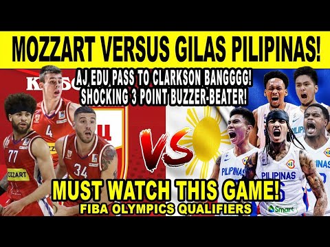 GILAS PILIPINAS vs MOZZART - Grabe Ginawa ni Edu at Clarkson! FIBA Qualifiers 2k