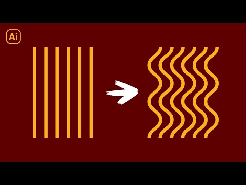 Wavy Lines Conversion In Adobe Illustrator