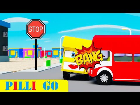 Baby Shark Bus Doo Doo Doo Doo Doo | Learn Vehicles with Fun Bus Song | Rhymes Collection Kids USA