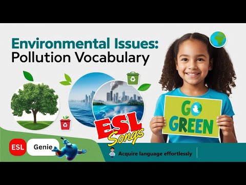 🎵 Pollution Song (B1-B2) vocabulary | Learn Environmental Terms #vocabulary #esl #singandlearn