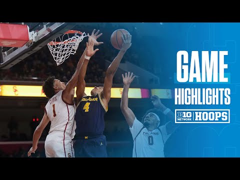 Michigan at USC | Highlights | Big Ten Men's Basketball | 01/04/2025