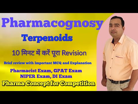 Terpenoids | Pharmacognosy  | Volatile oil | GPAT | Pharmacist Exam | NIPER | Drug Inspector  Exam