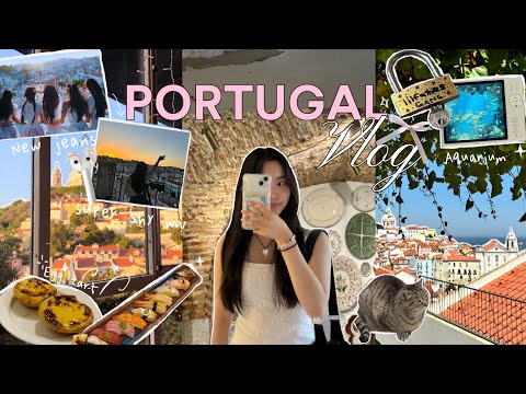 portugal vlog🎀: new jeans mv location, what I eat, aquarium, cafes☕️