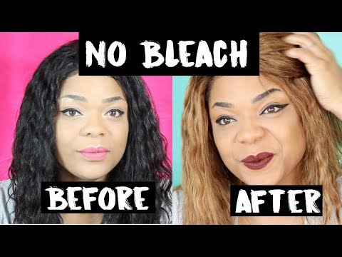 New way to lighten wig without bleach / How to lighten hair without bleach / Safely lighten hair