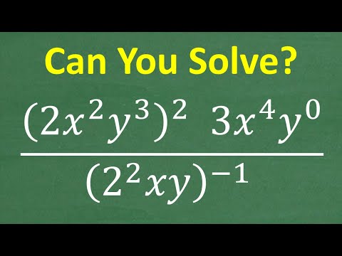 (2 x squared y cubed) squared times 3 x to the 4th y to the 0 all over (2 squared xy) –1 power =?