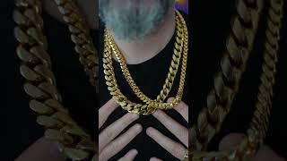 10mm VS 16mm Miami Cuban Link Chain Size Comparison