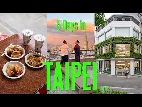 5 days in Taipei 🇹🇼 台北 (local street food, night market, new cafes) | taipei trip