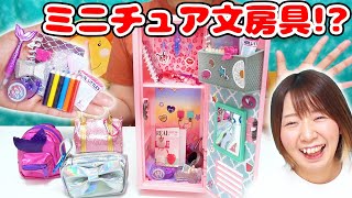 ミニチュアなのに本当に使える!?w 海外のサプライズトイ風の文房具セットが可愛すぎた！！