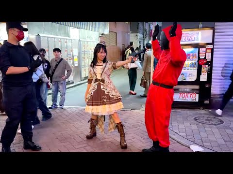 渋谷🎃ハロウィン🎃前夜祭「お休みしてなかった？！」2024/10/30 21時頃スクランブル交差点付近ライブ配信 Shibuya🎃Halloween🎃Eve festival?