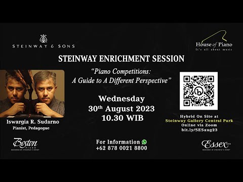 Steinway Enrichment Session "Piano Competitions: A Guide to A Different Perspective"