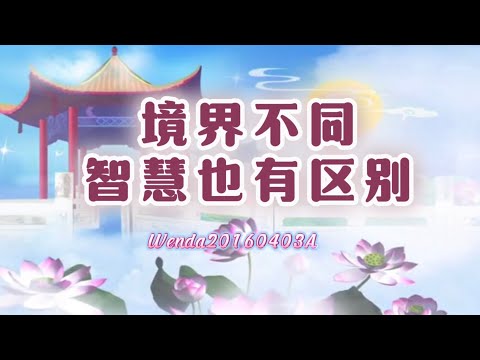 境界不同，智慧也有区别Wenda20160403A 27:20 玄艺问答《心灵法门》卢台长