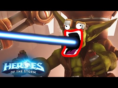 Gazlowe LAZER BARRAGE ONLINE! | Heroes of the Storm (Hots) Gazlowe Gameplay