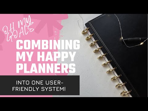 Combining Happy Planners for One All-Inclusive Planning System | Plan and Prep With Me for 2022