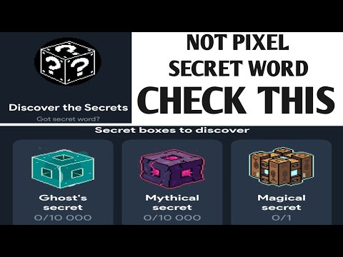 WATCH THIS Before Answering Not Pixel Secret Words