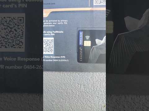 Federal Bank AddOn Credit card Unboxing #techadda #creditcard #federalbank #federalBankcreditcard