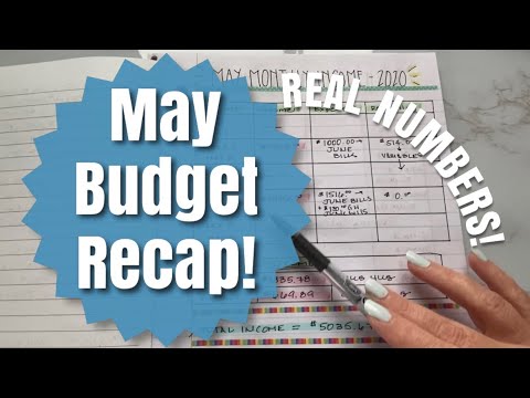 May Monthly Budget Recap - SIDE INCOME & REAL NUMBERS | BUDGET WITH ME | PAYCHECK TO PAYCHECK SYSTEM