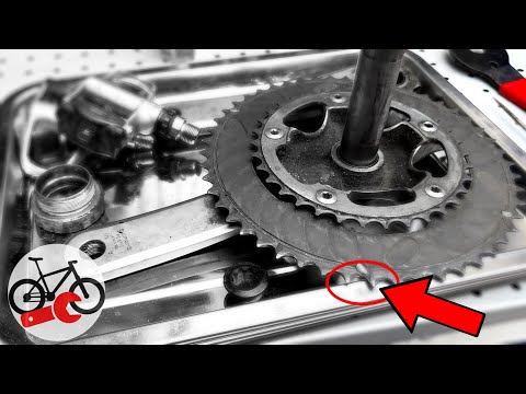 Replacing bicycle cranks on your road bike. Cranks Ultegra and Tiagra