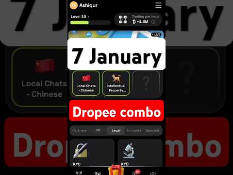 Dropee Daily Combo 6-7 January | Dropee Daily Combo Today