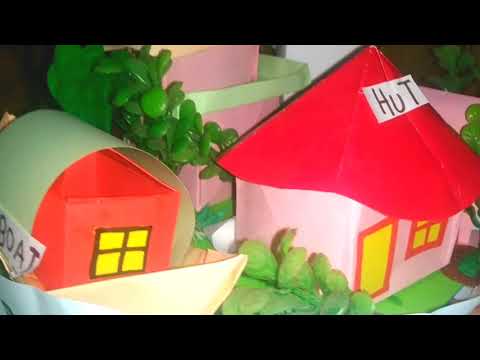 School Project #1 Model House Easy Homemade SCHOOL PROJECT /SABITHA'S TUTO