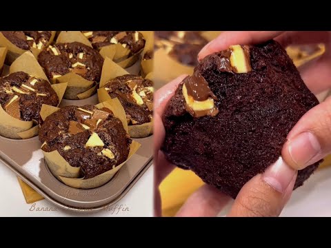 BANANA CHOCOLATE MUFFIN | Moist Muffin Recipe