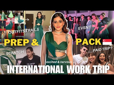 PREP + PACK for an International Work Trip! 😍| Styling Mishaps & Social Anxiety!😥 | Aashi Adani