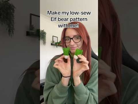 Elf bear now available! #amigurumitutorial #crochet #amigurumicrochet #amigurumipattern #christmas