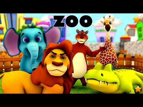 Zoo Song | Animals Name | Original Nursery Rhyme | Kindergarten Nursery Rhymes For Kids #riyakidstv