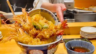 Special TEMPURA RICE BOWL in Kyoto [ASMR] - Japanese Food