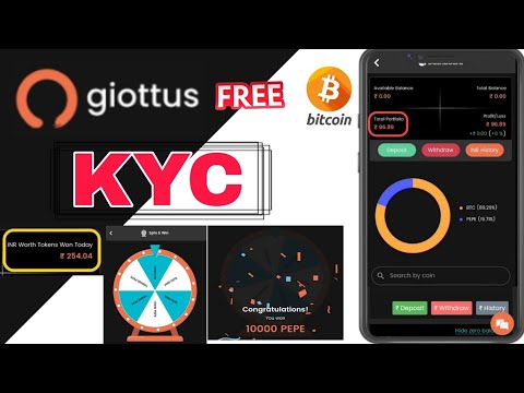 how to create account giottus app kyc verification  process | giottus free bitcoin process |