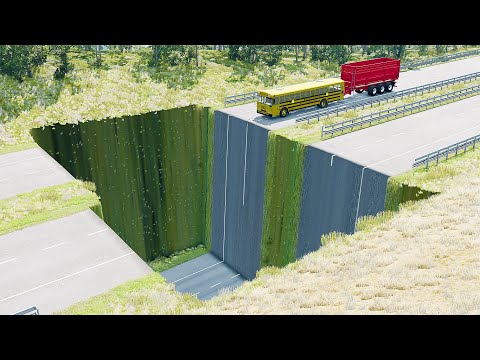 Mobil vs Giant Pit #15 - BeamNG Drive