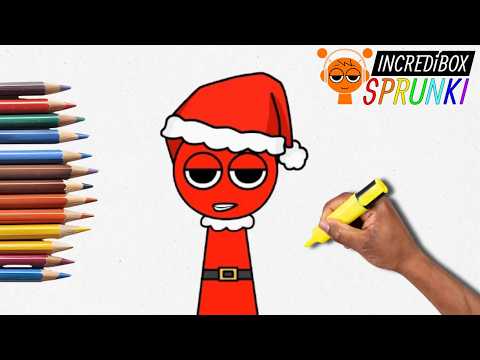 Exclusive! How to Draw Sprunki Reddy Christmas (Incredibox Holiday Character) | Step-by-Step Tutoria