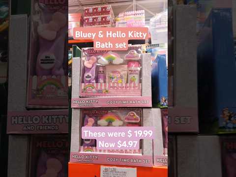 Costco Deal Alert #shorts Bluey & Hello Kitty bath set