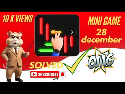 28 December Mini Game 100% Easily Solved Today | Hamster Kombat Mini Game 28 December | Mini Game