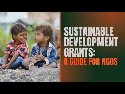 Sustainable Development Grants:  A Guide for NGOs