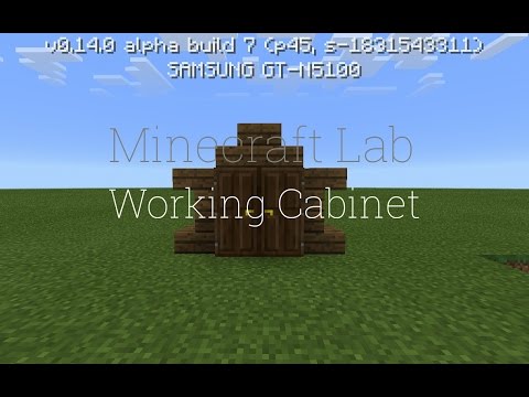 Minecraft Lab: Working Cabinet