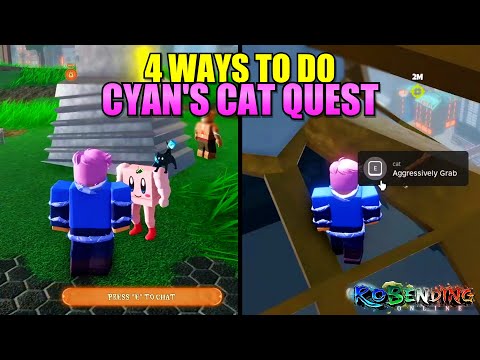 4 Ways To Complete Cyan's Cat Parkour Quest!! (RoBending/RoCast)