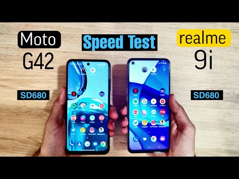 moto g42 vs realme 9i Speed Test & Comparison | Snapdragon 680 vs Snapdragon 680 😱