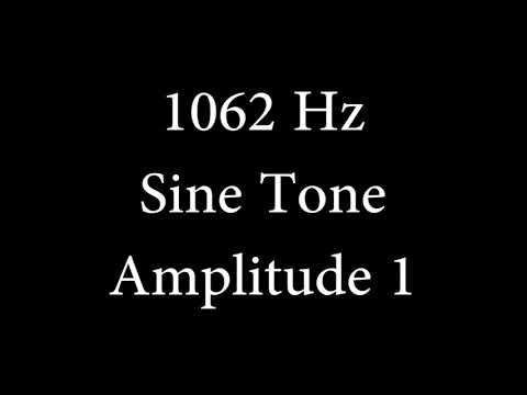 1062 Hz Sine Tone Amplitude 1