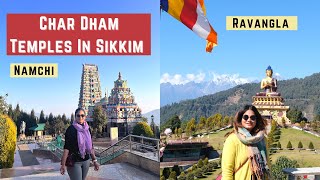 Sikkim's Hidden Gem | Char Dham Temple In Namchi | Buddha's Park In Ravangla, Tour | Travel Vlog