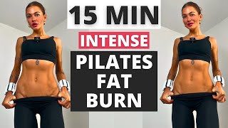 Do this 15 Min Intense Pilates Fat Burn Workout every day to lose weight and tone up