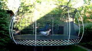 Rich T springfree trampoline flip / somersault