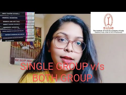 CMA Intermediate| Both Group V/S Single Group| What I am doing| Aditi kashyap