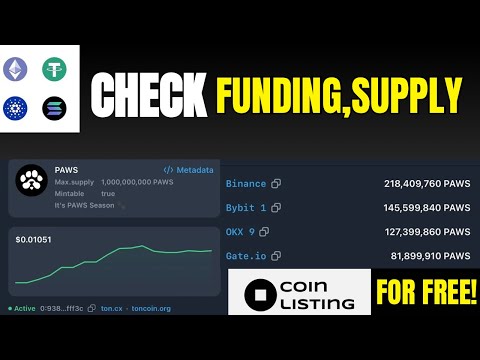 Check Supply,Funding Of Any AirDrop/Tokens | Supply | Funding | Airdrop