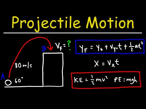 Projectile Motion and Conservation of Energy - College Physics