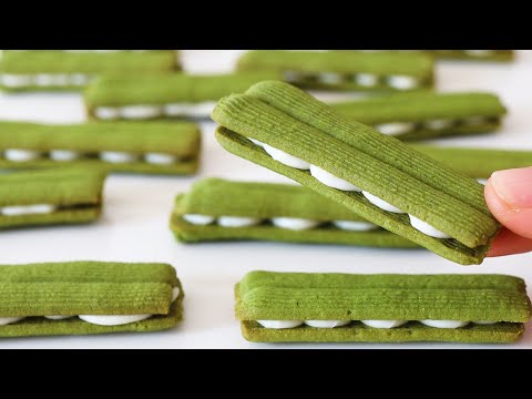 The Best way to make matcha chocolate sanwich cookies. Extremley delicious and crispy