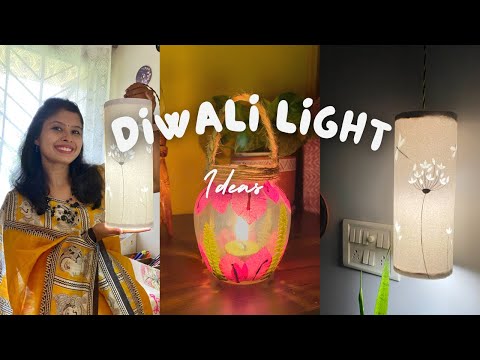 DIY Diwali Light Ideas | DIY Lamps for Diwali Decoration